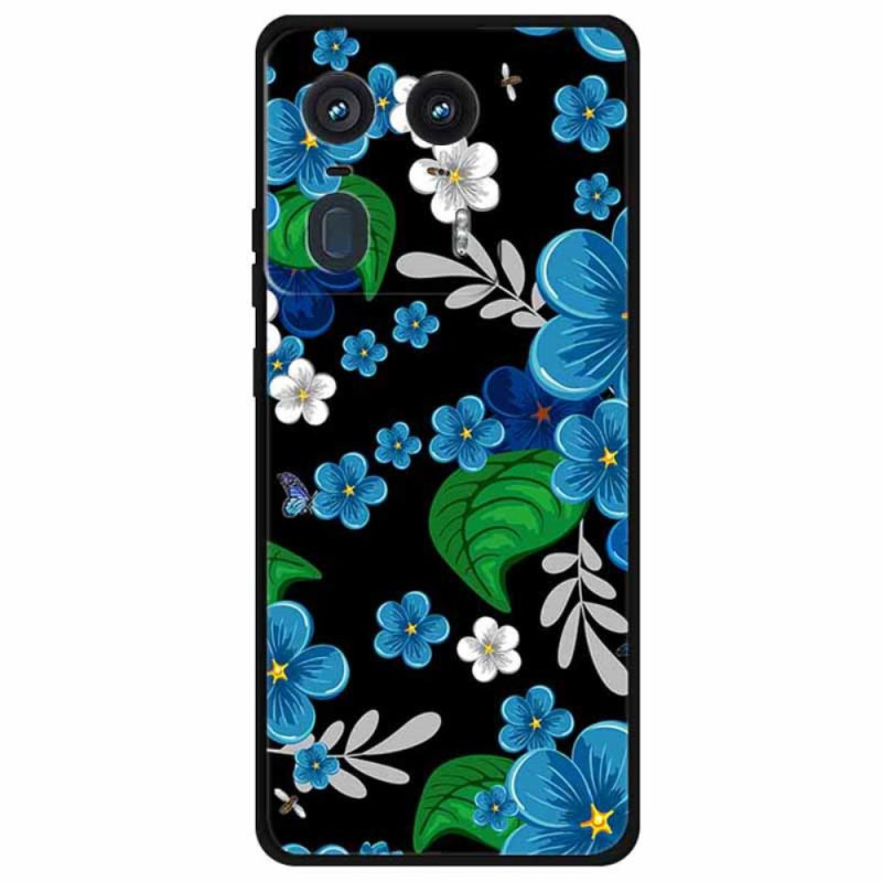 Funda Motorola Edge 50 Ultra Azul Flores