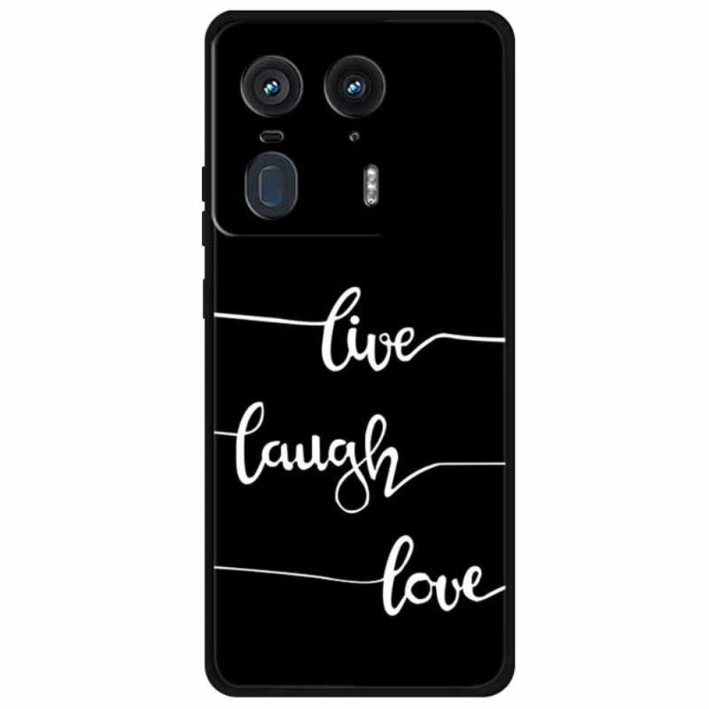 Portada Motorola Edge 50 Ultra LIve Laugh Love