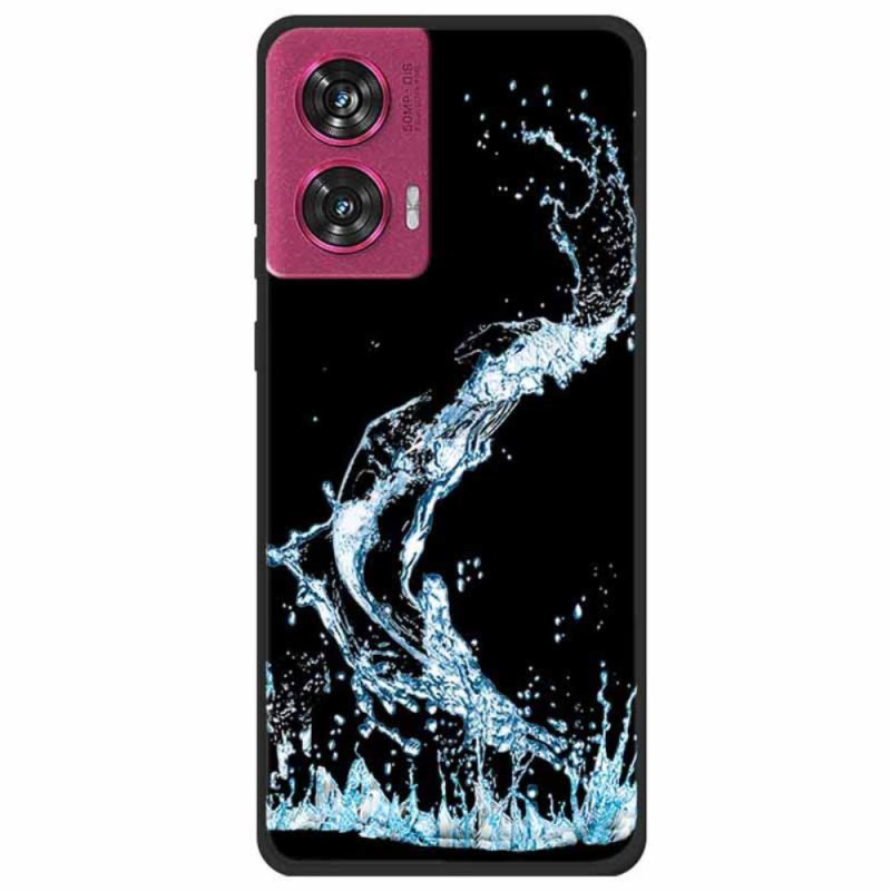 Funda Motorola Edge 50 Fusion Gotas de Agua Azul