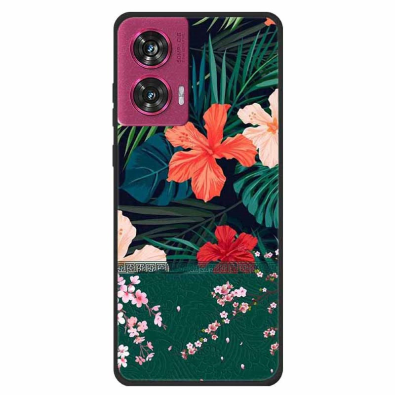 Funda Motorola Edge 50 Fusion Flores de Colores