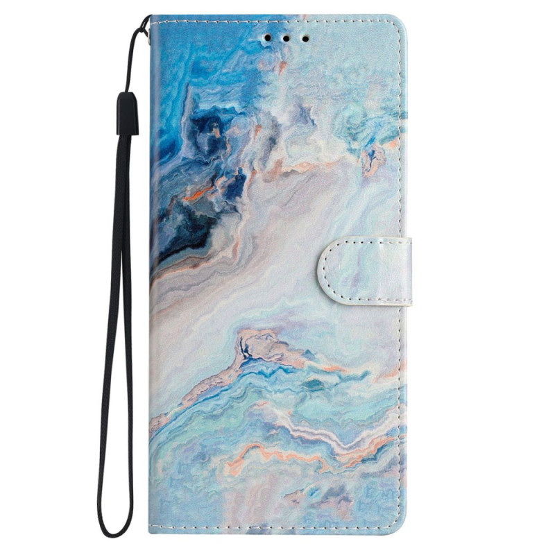 Funda para cordón con estampado de mármol azul