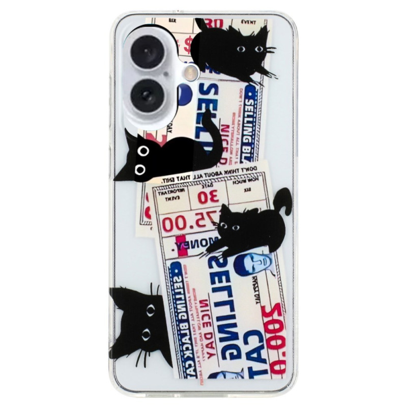 Funda iPhone 16 Chats Negro