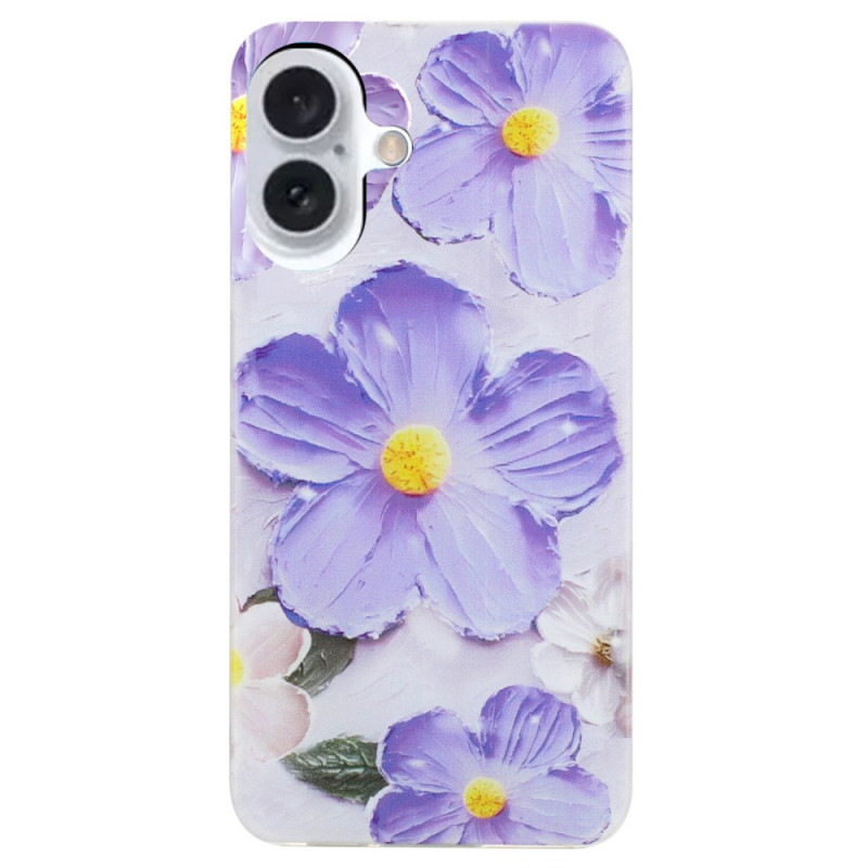 Funda Flor Morada iPhone 16