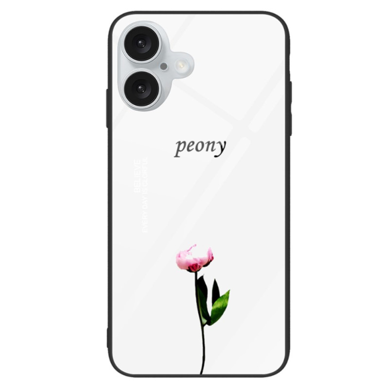 Funda rígida Peony iPhone 16