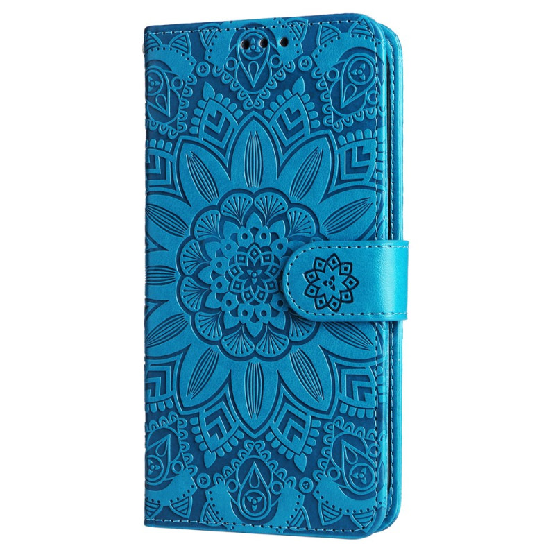 Funda para iPhone 16 Diseño girasol con colgante
