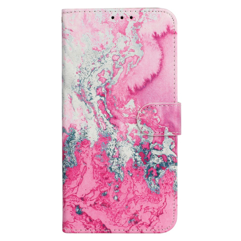 Funda iPhone 16 Plus Marbre Rose Marin