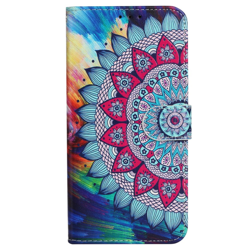 Funda iPhone 16 Plus Patrón Mandala con Colgante
