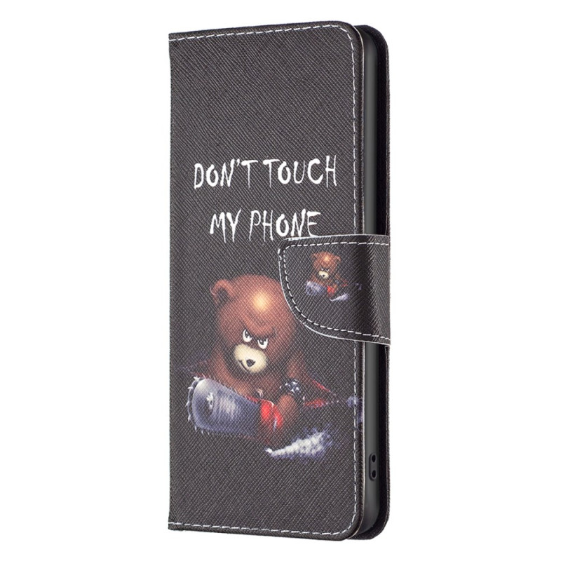 Funda iPhone 16 Plus Oso No Toques Mi Teléfono