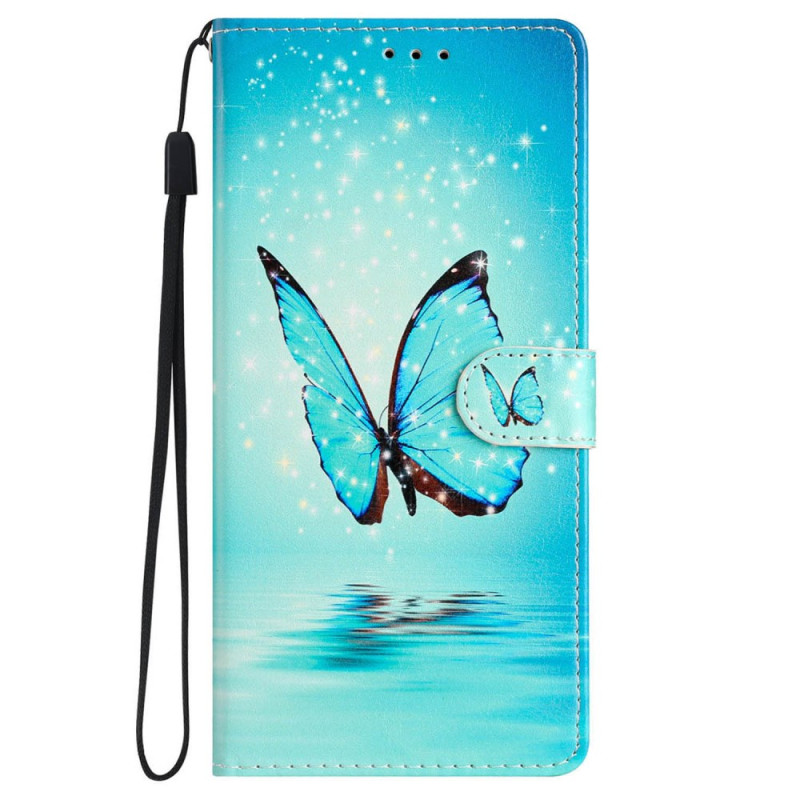 Funda iPhone 16 Plus Mariposa en el Agua con Colgante
