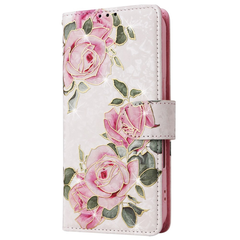 Funda para iPhone 16 Plus Wallet RFID Blocking Floral