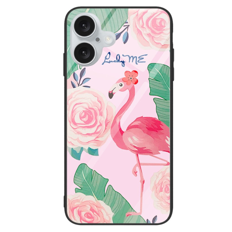 Funda iPhone 16 Plus Cristal Templado Pájaro