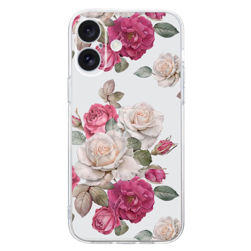 Funda iPhone 16 Plus Pretty Peonies