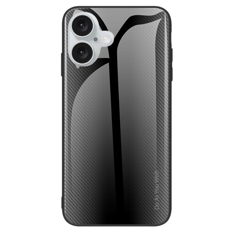 Funda iPhone 16 Plus Vidrio Templado Fibra de Carbono