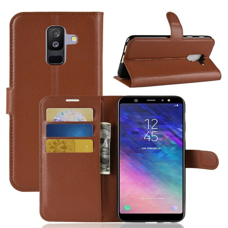 Funda de polipiel Samsung Galaxy A6 Plus Lichi Funda de polipiel Samsung Galaxy A6 Plus Lichi
