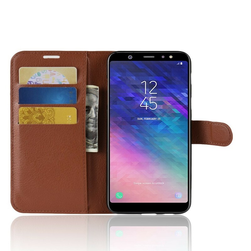 Funda de polipiel Samsung Galaxy A6 Plus Lichi Funda de polipiel Samsung Galaxy A6 Plus Lichi
