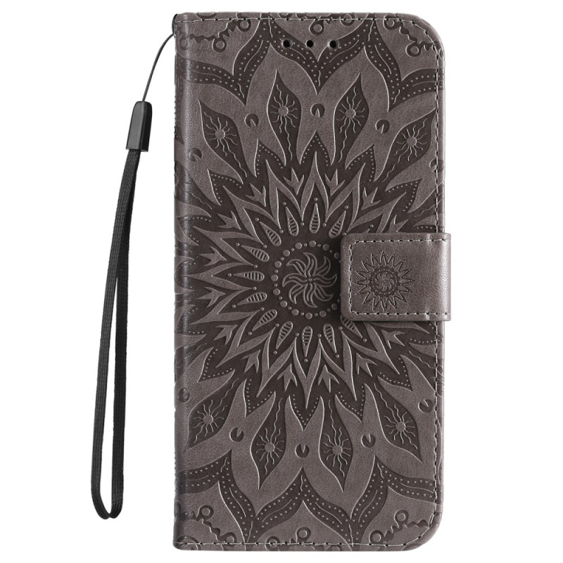 Funda iPhone 16 Plus Patrón Mandala con Colgante
