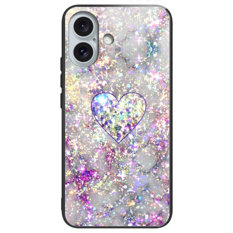 Funda Dura iPhone 16 Plus Cristal Templado Varios Gráficos