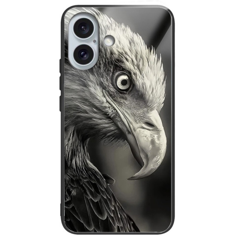 Funda iPhone 16 Plus Cristal Templado Impreso Águila