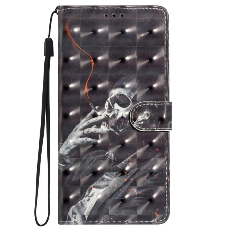 Funda de cordón iPhone 16 Pro Smoking Skeleton