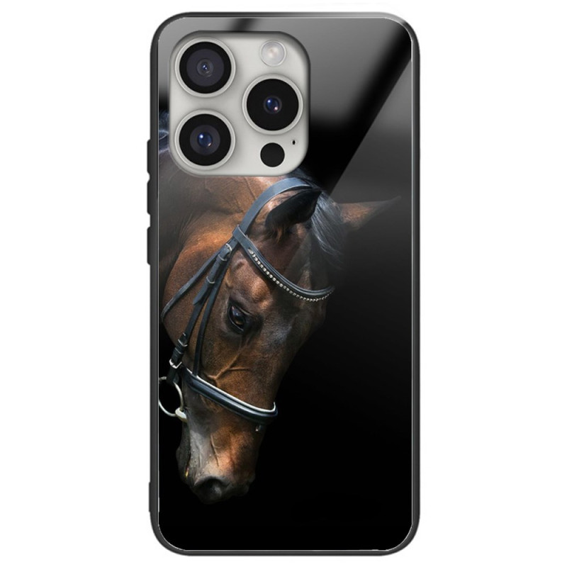 Funda iPhone 16 Pro Cristal Templado Cabeza de Caballo