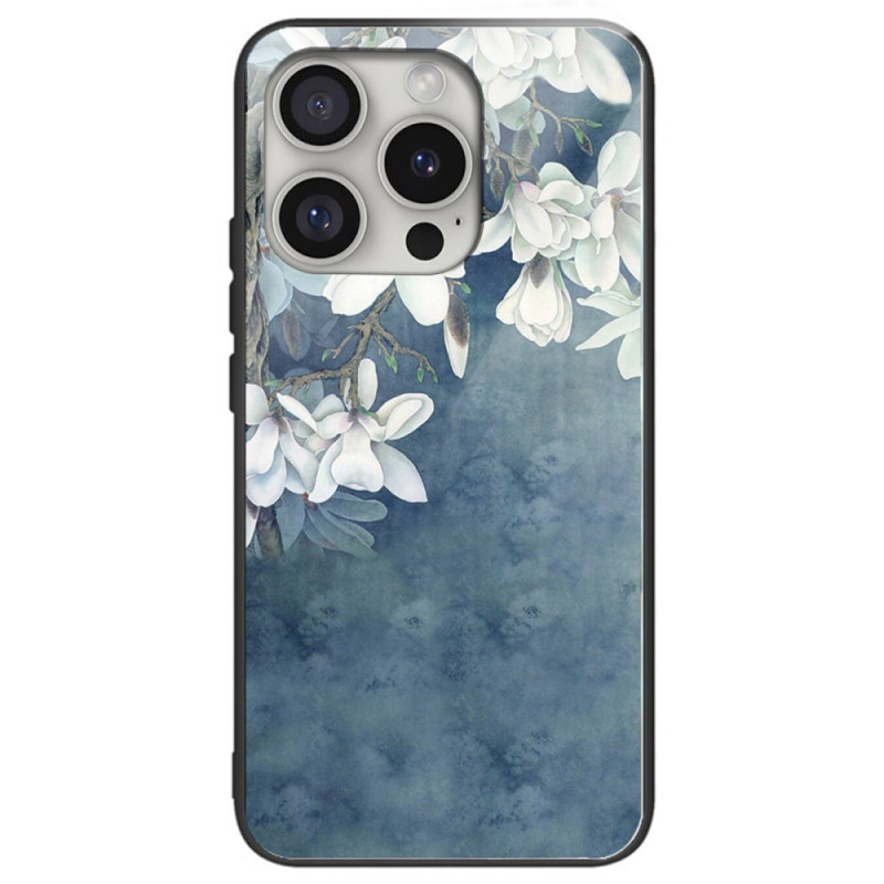 Fundas iPhone 16 Pro Cristal Templado Magnolias