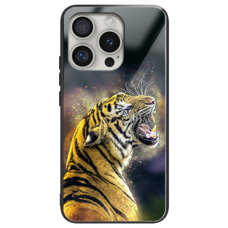 Funda iPhone 16 Pro Cristal templado Tigre rugiente