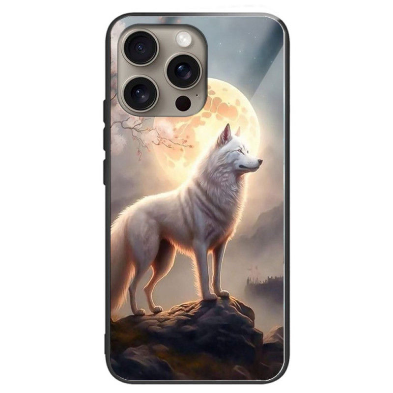 Funda iPhone 16 Pro Cristal Templado Moonlight Wolf