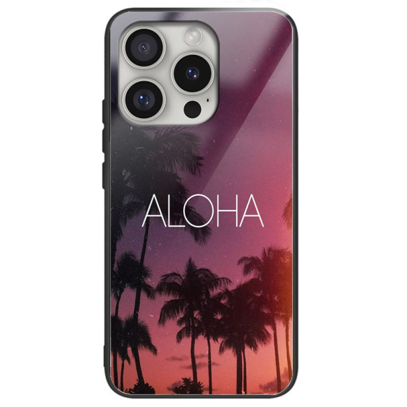 Funda iPhone 16 Pro Cristal templado ALOHA