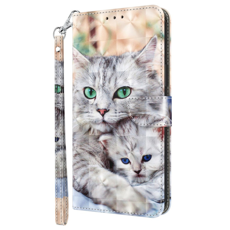 Google Pixel 9 / Pixel 9 Pro Dos Gatos Lanyard Funda
