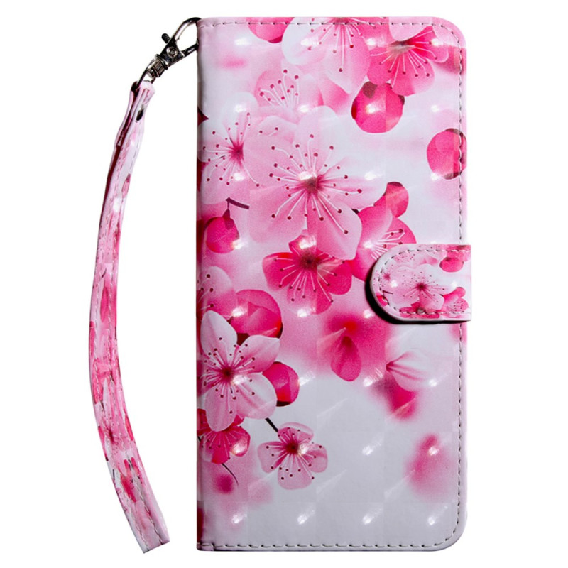 Funda Google Pixel 9 / Pixel 9 Pro Flores Rojas con Colgante
