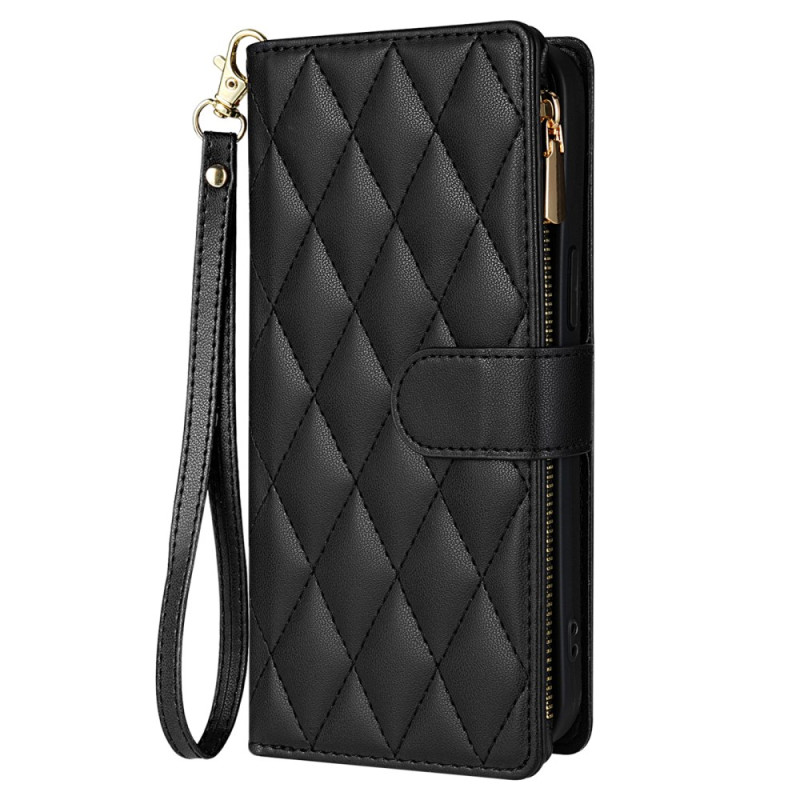 Funda iPhone 16 Pro Cartera acolchada con correas