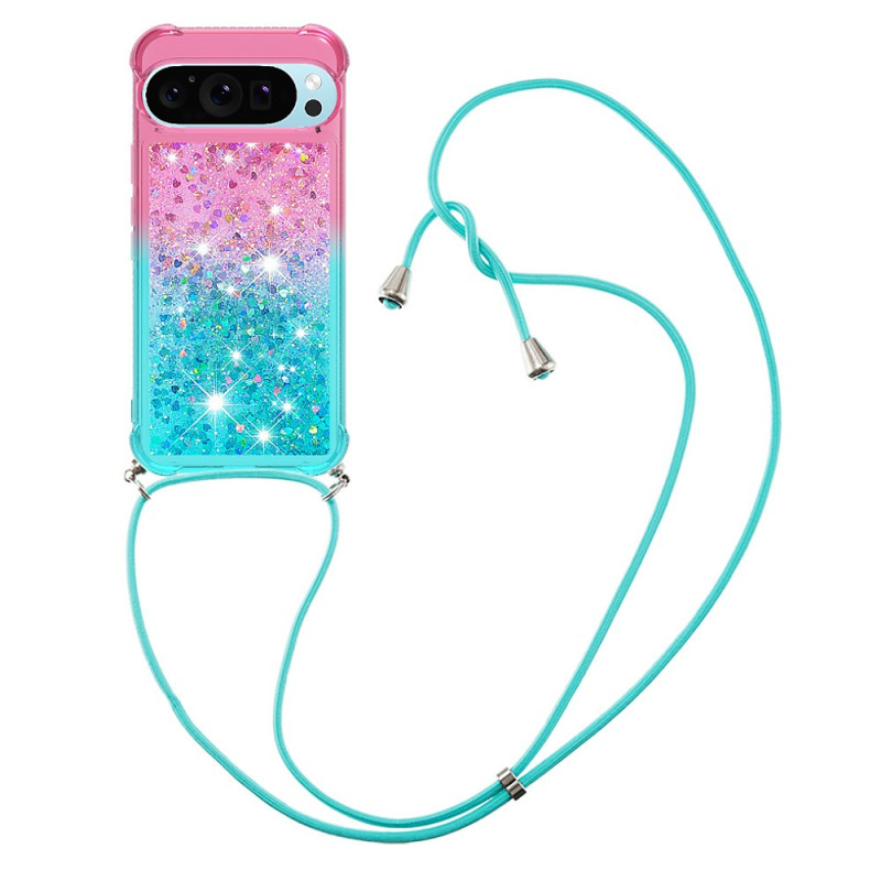 Funda para teléfono con cable Google Pixel 9 / Pixel 9 Pro Glitter