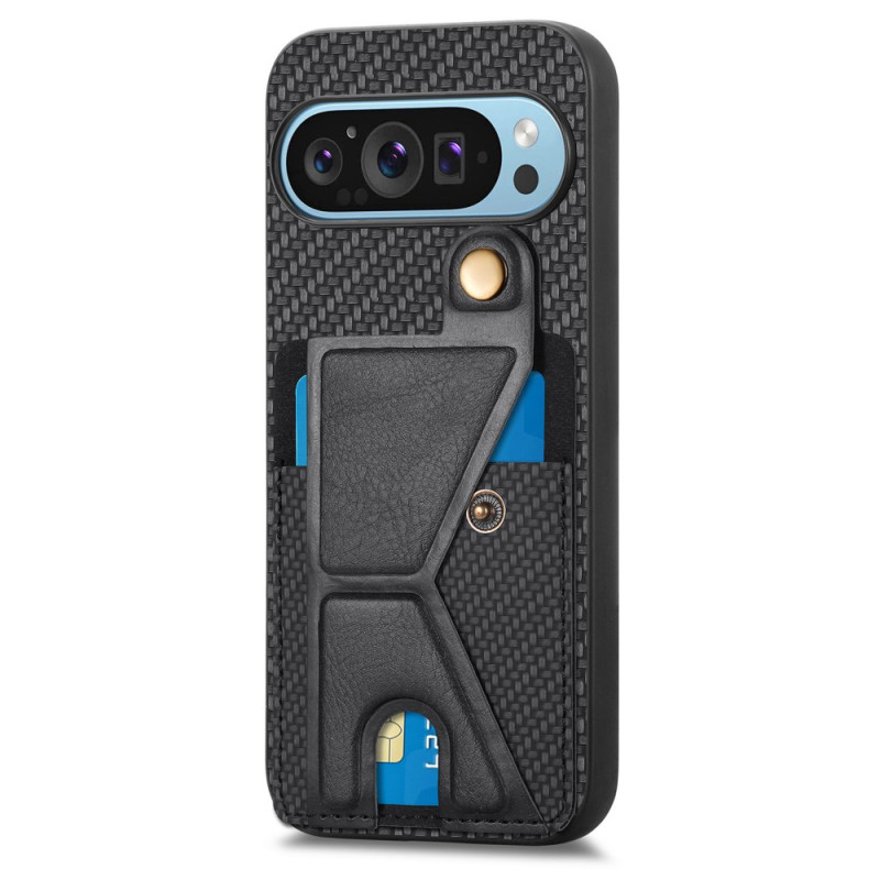 Funda de fibra de carbono Google Pixel 9 / Pixel 9 Pro Tarjetero