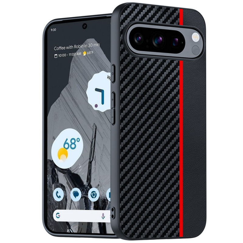 Funda con textura de fibra de carbono para Google Pixel 9 / Pixel 9 Pro