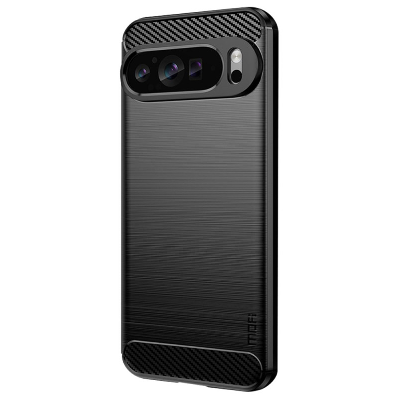 Funda de fibra de carbono cepillada para Google Pixel 9 Pro