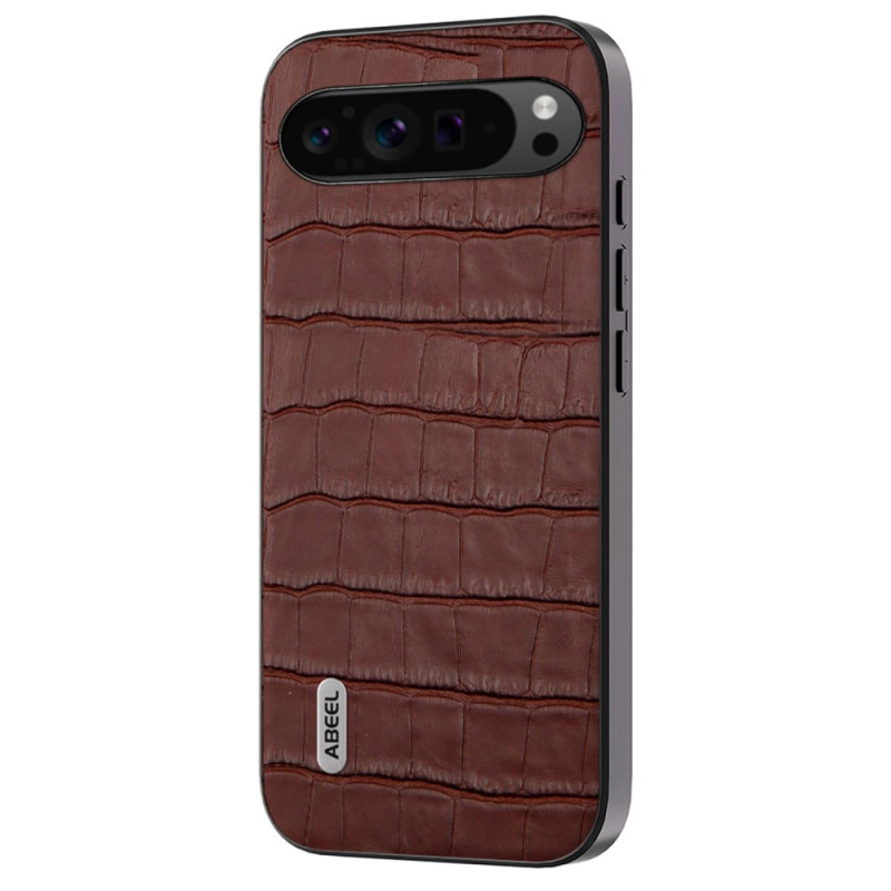 Funda de piel Google Pixel 9 Pro XL efecto cocodrilo ABEEL