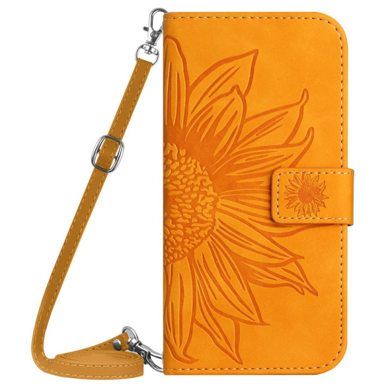 Google Pixel 9 Pro XL Bolsa de hombro con estampado de girasoles