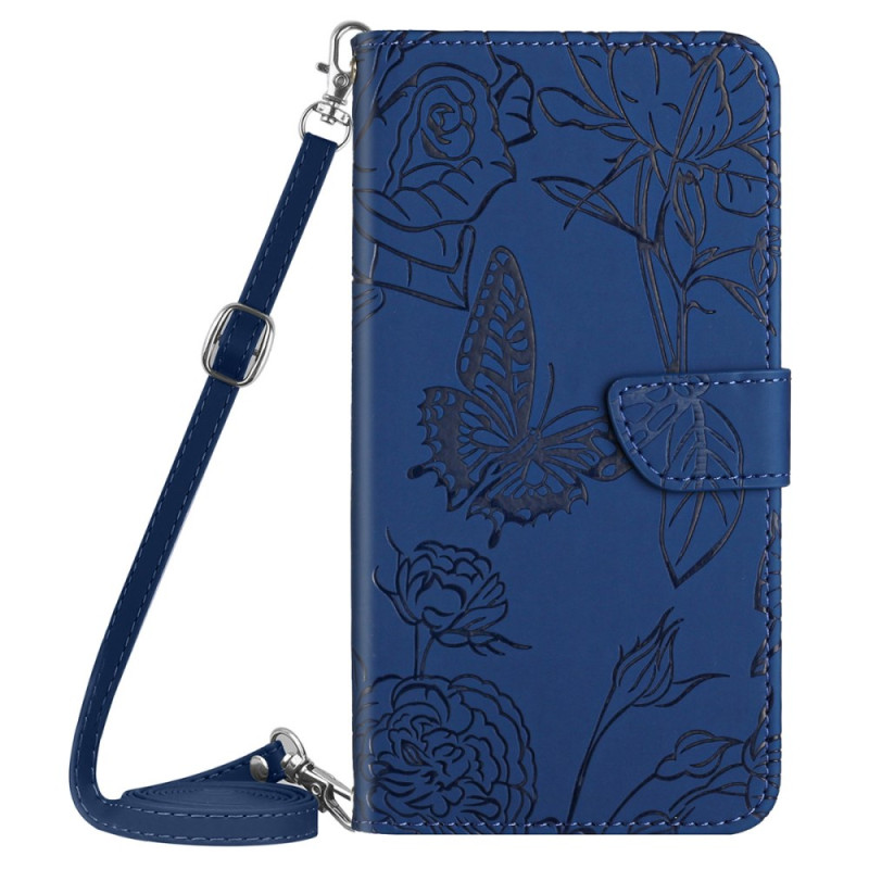 Funda Google Pixel 9 Pro XL con estampado de mariposas Colgante
 para el hombro