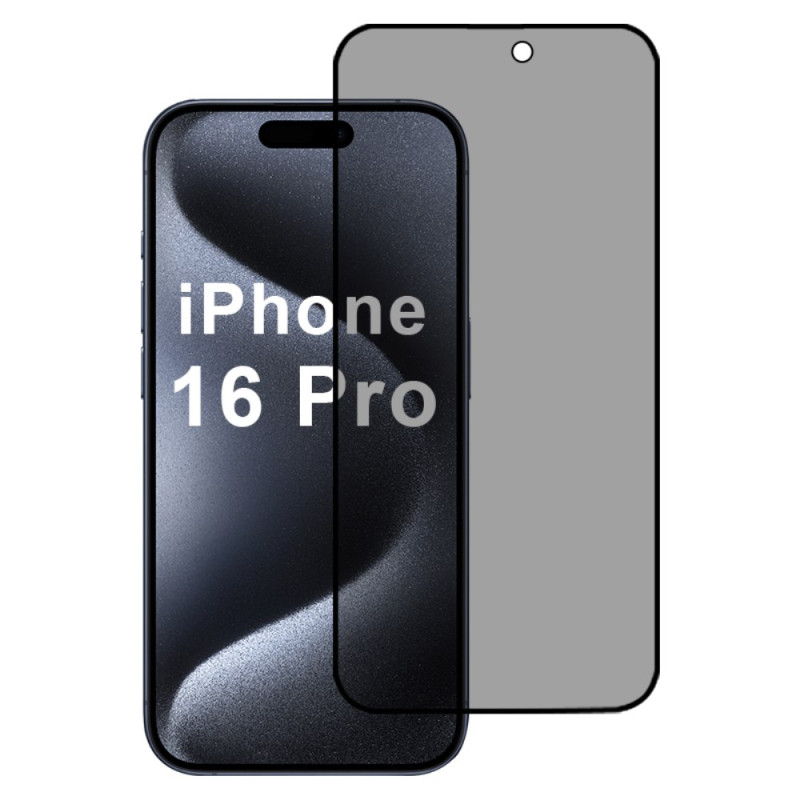 Protección de cristal templado antispam para la pantalla del iPhone 16 Pro