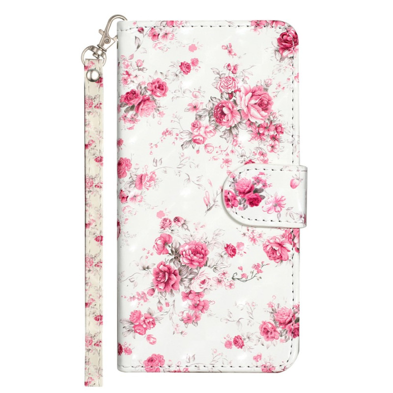 Funda iPhone 16 Pro Max Roses à Lanière