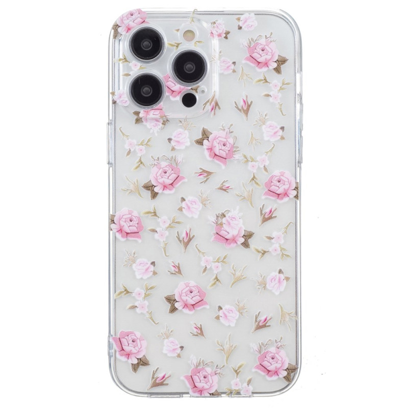 Funda iPhone 16 Pro Max Rosa Diseño Floral