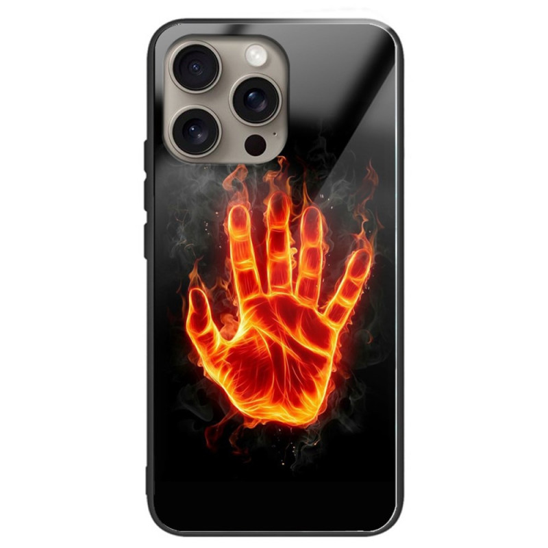 Funda iPhone 16 Pro Max Cristal Templado Palma de Fuego