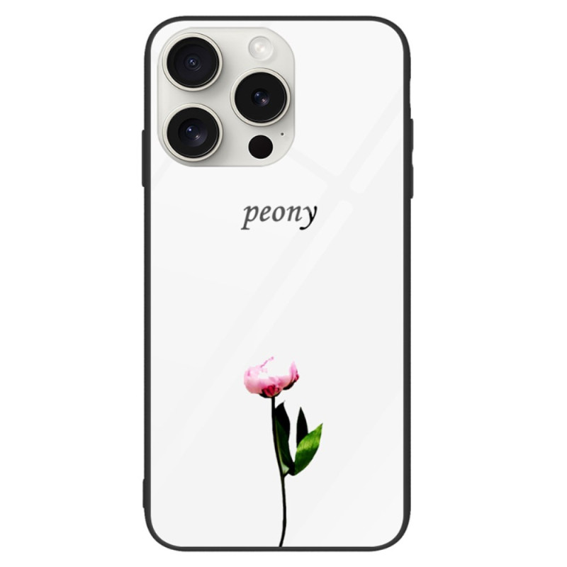 Funda iPhone 16 Pro Max Peony Cristal templado