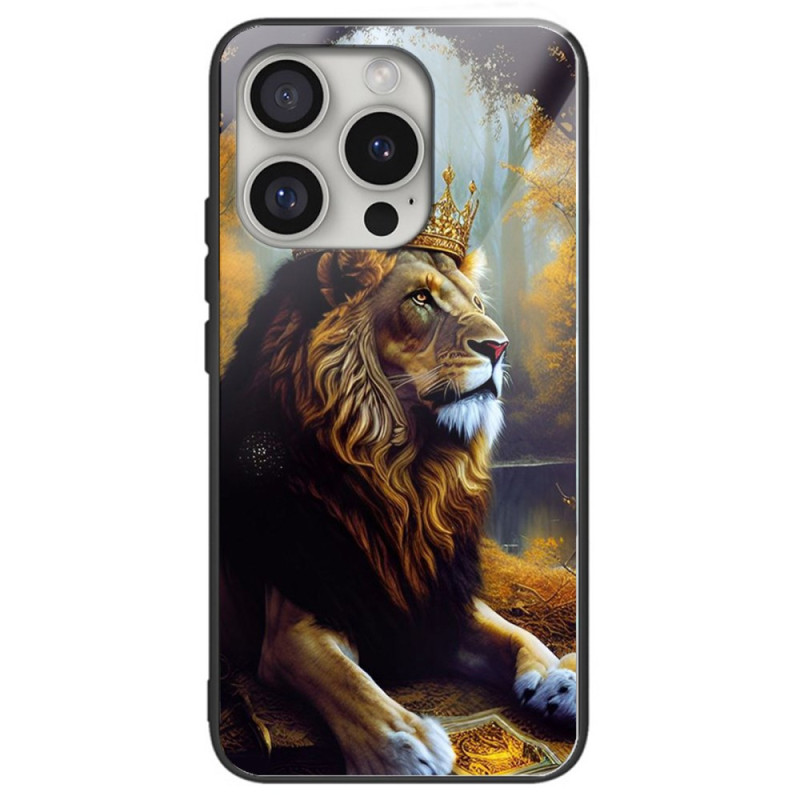 Funda de cristal templado Rey León iPhone 16 Pro Max