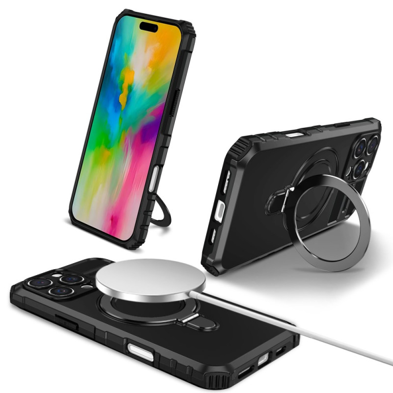 Funda magnética con anillo y soporte para el iPhone 16 Pro Max