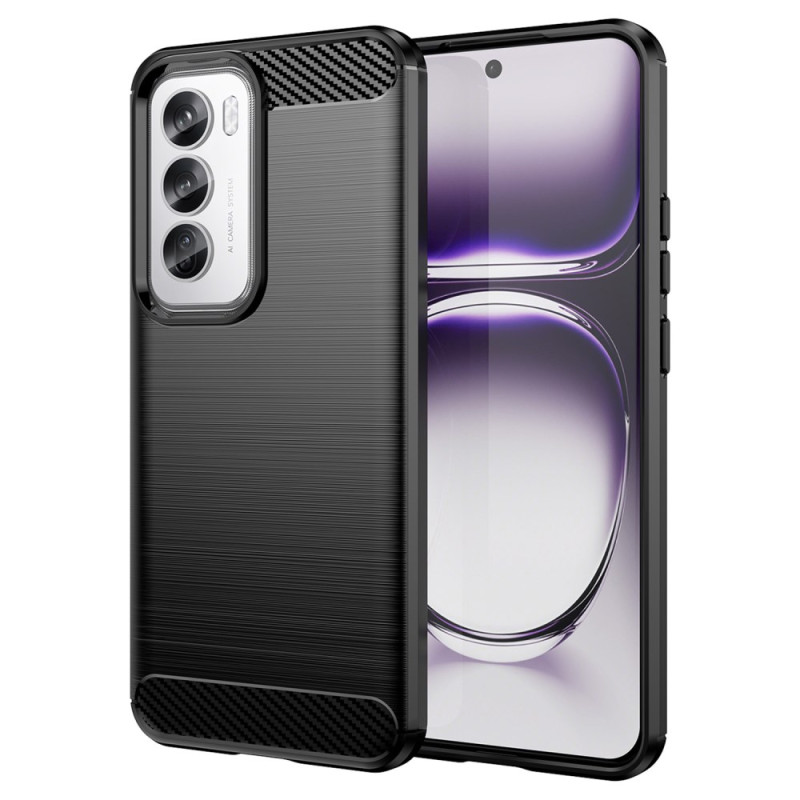 Funda Oppo Reno 12 Pro 5G con textura de fibra de carbono