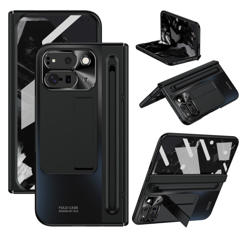 Funda Google Pixel 9 Pro Fold 5G con soporte de cristal templado y protector de pantalla