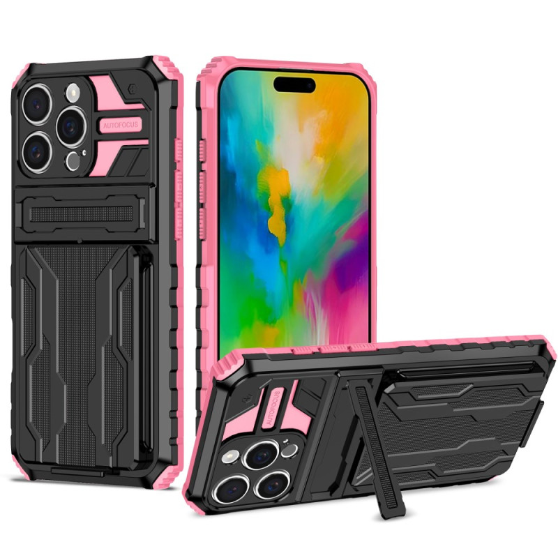 Funda iPhone 16 Pro Max Soporte y tarjetero integrados