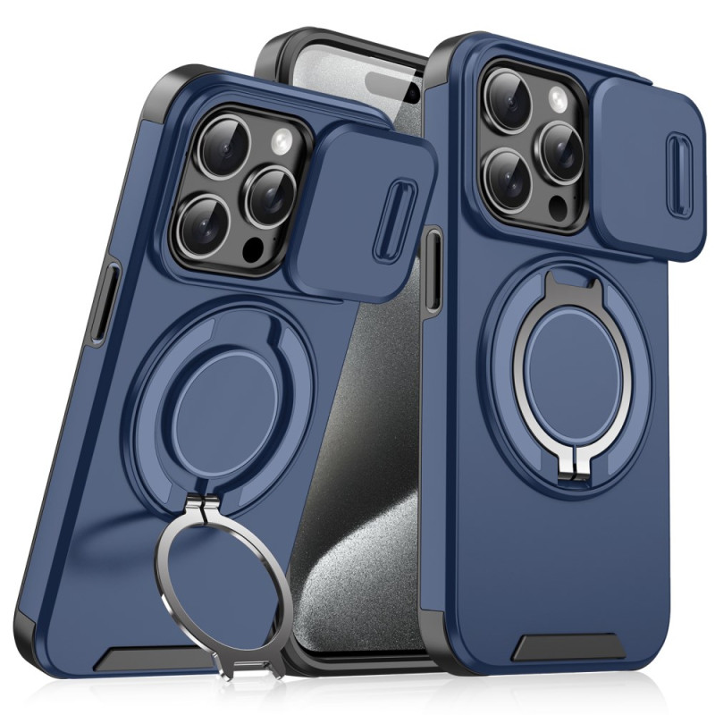 Funda iPhone 16 Pro Max Soporte y Protección Cámara Deslizante