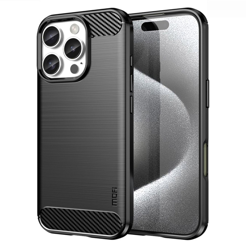 Funda MOFI de fibra de carbono cepillada para iPhone 16 Pro Max